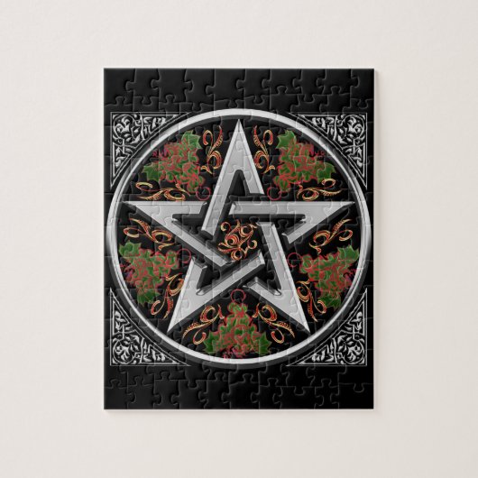 Keltischer DrachePentagram Puzzle (Vertikal)
