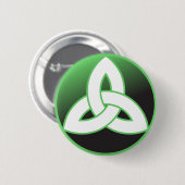 Keltischer Dreiheits-Knoten oben Button (Vorne & Hinten)