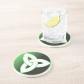 Keltischer Dreiheits-Knoten oben Untersetzer (Seite)