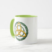 Keltischer Dreiheits-Knoten Tasse (Vorderseite Links)