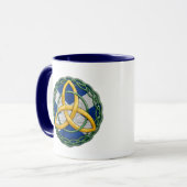 Keltischer Dreiheits-Knoten Tasse (Vorderseite Links)