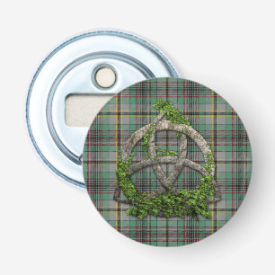 Keltischer Dreiheits-Knoten und Clan-CraigTartan Flaschenöffner