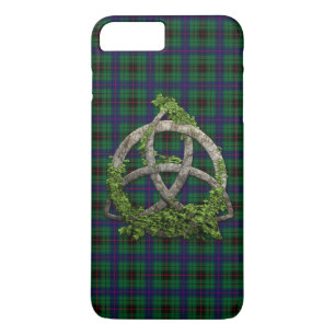 Keltischer Dreiheits-Knoten und ClanDavidsonTartan Case-Mate iPhone Hülle