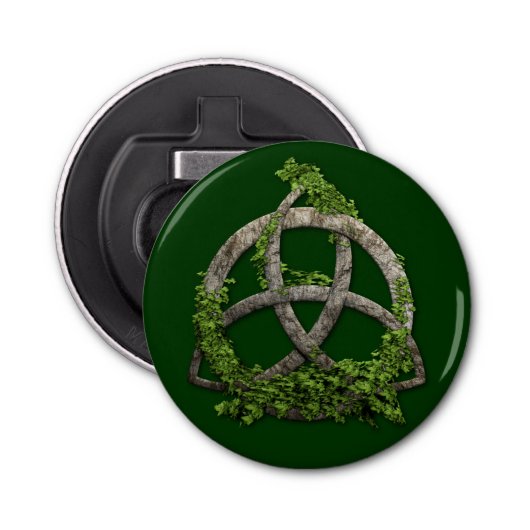 Keltischer Dreiheits-Steinknoten Flaschenöffner (Vorderseite)