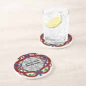 Keltischer Entwurfs-Foto-Schablonen-Untersetzer Getränkeuntersetzer (Seite)