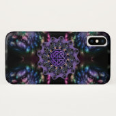 Keltischer Fraktal-Blumemandala-Kasten für iPhone Case-Mate iPhone Hülle (Rückseite (Horizontal))