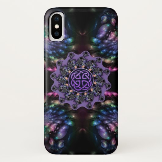 Keltischer Fraktal-Blumemandala-Kasten für iPhone Case-Mate iPhone Hülle (Rückseite)