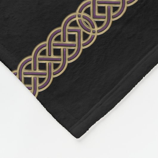 Keltischer FraktalMandala Fleecedecke (Ecke)