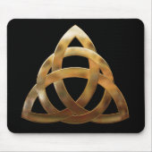 Keltischer Golddreiheits-Knoten Mousepad (Vorne)
