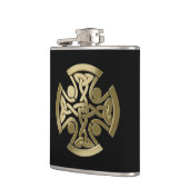 Keltischer Goldener Knoten Flachmann (Links)