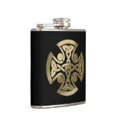 Keltischer Goldener Knoten Flachmann (Rechts)