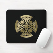 Keltischer Goldener Knoten Mousepad (Mit Mouse)