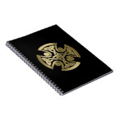 Keltischer Goldener Knoten Notizblock (Rechte Seite)