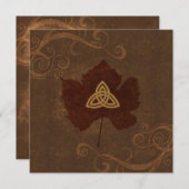 Keltischer Herbst Einladung (Vorne/Hinten)