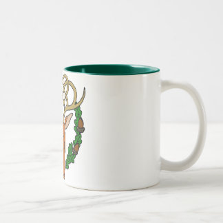 Keltischer Hirsch Zweifarbige Tasse