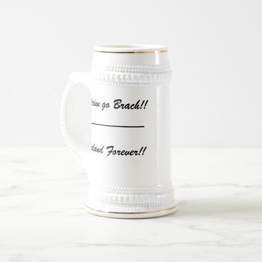 Keltischer Hundestein Bierglas (Vorderseite Links)