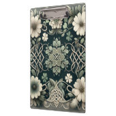 Keltischer Kleeblatt-Blumen-Charm Klemmbrett (Links)