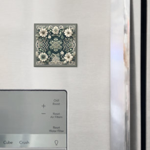 Keltischer Kleeblatt-Blumen-Charm Magnet