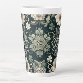 Keltischer Kleeblatt-Blumen-Charm Milchtasse (Vorderseite)