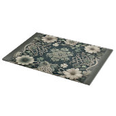 Keltischer Kleeblatt-Blumen-Charm Schneidebrett (Ecke)