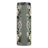 Keltischer Kleeblatt-Blumen-Charm Thermosbecher (Rückseite)