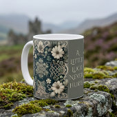 Keltischer Kleeblatt-Blumenanhänger Kaffeetasse