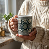 Keltischer Kleeblatt-Blumenanhänger Kaffeetasse