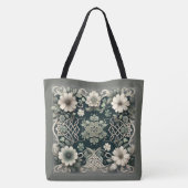 Keltischer Kleeblatt-Blumenanhänger Tasche (Rückseite)