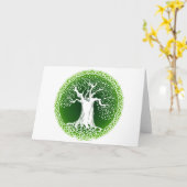 Keltischer Klugheits-Baum Karte (Gelbe Blume)