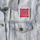Keltischer Knoten 4-Quadrat-Glas Button (Beispiel)