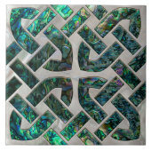 Keltischer Knoten - Alleinstehende Muschel und Per Fliese (Vorderseite)