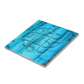 Keltischer Knoten auf Labradorit Fliese (Seite)