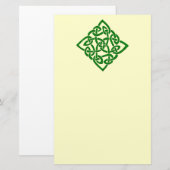 Keltischer Knoten - Diamant Briefpapier (Vorne/Hinten)