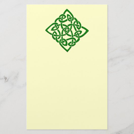 Keltischer Knoten - Diamant Briefpapier (Vorderseite)