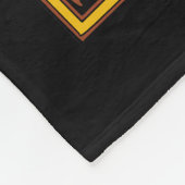 Keltischer Knoten-Entwurf mit Jagdhunden Fleecedecke (Ecke)