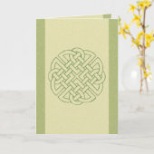 keltischer Knoten Karte (Gelbe Blume)