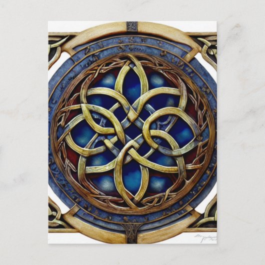 keltischer Knoten Postkarte (Vorderseite)