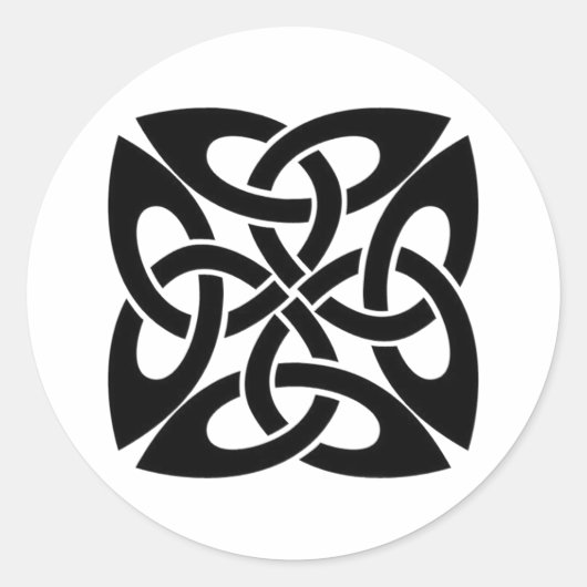 keltischer Knoten Runder Aufkleber (Vorderseite)