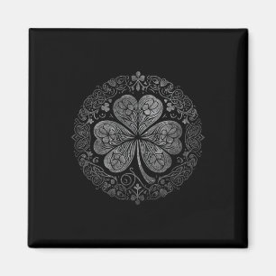 Keltischer Knotenblatt Shamrock Lustiger St. Patri Magnet