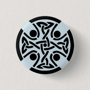 Keltischer Knotenentwurf Knopf Button