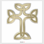 Keltischer Kreuzknochen Aufkleber (Blatt)