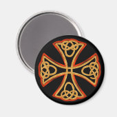 Keltischer Kreuzmagnet Magnet (Vorderseite/Rückseite)