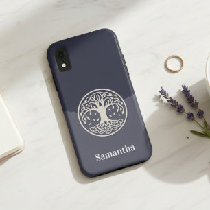 Keltischer Lebensbaum mit Namen Case-Mate iPhone Hülle