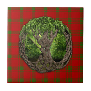 Keltischer Lebensbaum und Clan MacDonald von Sleat Fliese