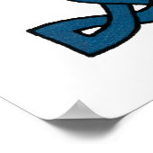 Keltischer Letter H-Druck Poster (Ecke)