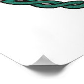 Keltischer Letter S-Druck Poster (Ecke)