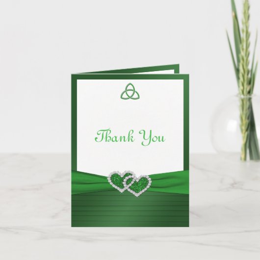 Keltischer Liebe-Knoten danken Ihnen Dankeskarte (Vorderseite)