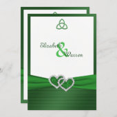 Keltischer Liebe-Knoten in der Einladung (Vorne/Hinten)