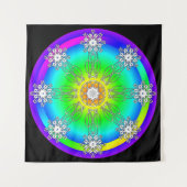 Keltischer Mandala-Teppich Wandteppich (Vorderseite (Horizontal))