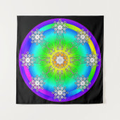 Keltischer Mandala-Teppich Wandteppich (Vorderseite)